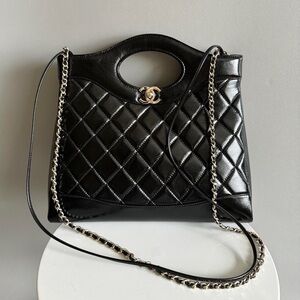 Chanel Black Quilted Leather Shoulder Bag